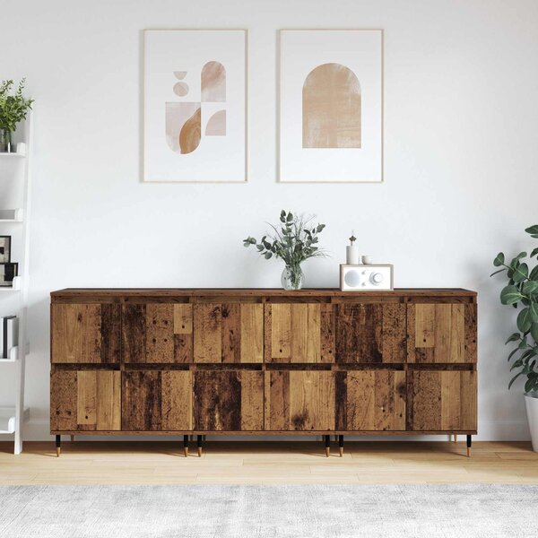 Úložná skříňka 3 ks Staré dřevo 60 x 35 x 70 cm 3394509
