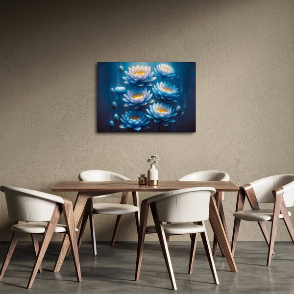 Obraz - Lekníny pod hladinou (70x50 cm)