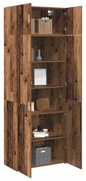 Úložná skříňka 2 ks Staré dřevo 80 x 42,5 x 225 cm 3394515