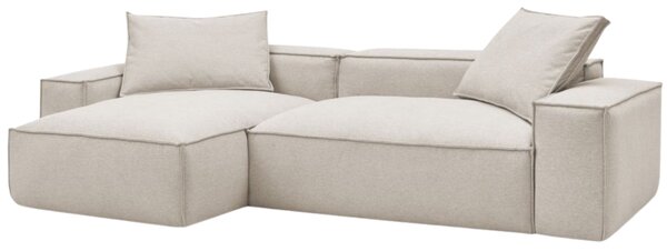 -25 % Dny MOMENTI– Bobochic Paris Béžová rohová pohovka Boheme 302 cm, levá/pravá