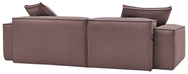 -25 % Dny MOMENTI– Bobochic Paris Růžová rohová pohovka Boheme 302 cm, levá/pravá