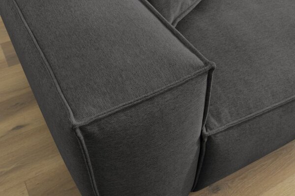 -25 % Dny MOMENTI– Bobochic Paris Tmavě šedá rohová pohovka Boheme 302 cm, levá/pravá