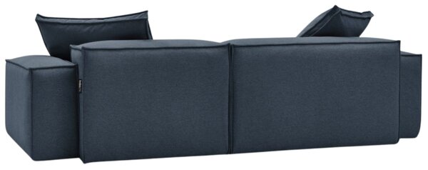 -25 % Dny MOMENTI– Bobochic Paris Tmavě modrá rohová pohovka Boheme 302 cm, levá/pravá