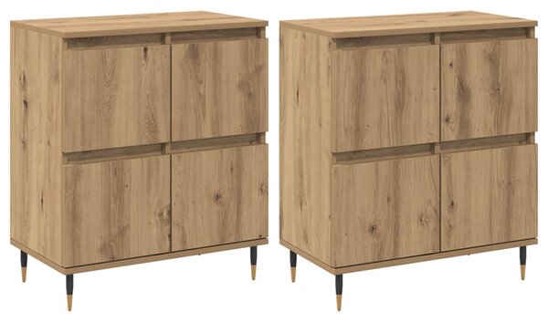 Úložná skříňka 2 ks Artisanový dub 60 x 35 x 70 cm 3394528
