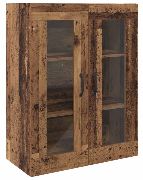 Nástěnné skříňky 2 ks Staré dřevo 69,5 x 34 x 90 cm 3394536
