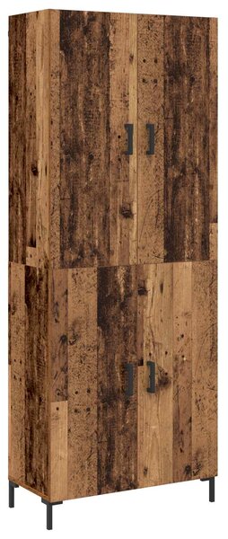 Vysoký bufet Staré dřevo 69,5 x 34 x 180 cm Kompozitní dřevo 3394539