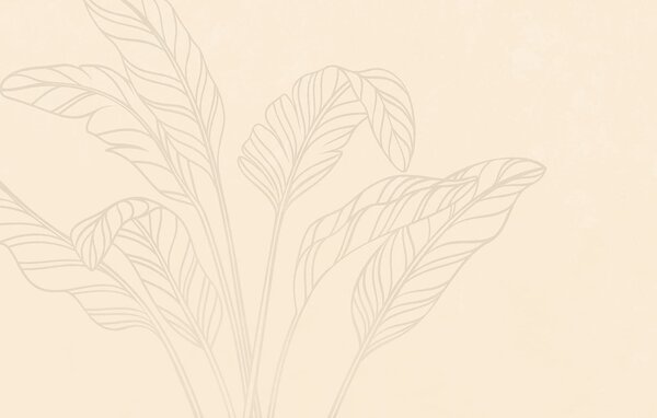 Fototapeta Jemné lístky na jemném pozadí, Fototapety s listy, Populární fototapety, t00712 - Tapeko.co.cz