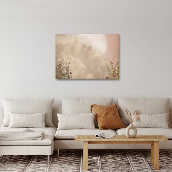 Obraz - Růžový úplněk (70x50 cm)