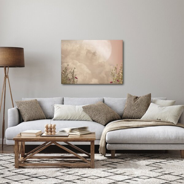 Obraz - Růžový úplněk (70x50 cm)