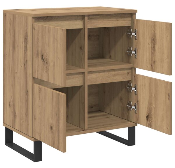 Servírovací skříň 3 ks Artisanový dub 60 x 35 x 70 cm 3394576