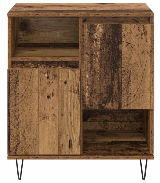 Servírovací skříň 3 ks Staré dřevo 60 x 35 x 70 cm 3394563