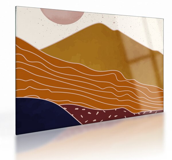Skleněný obraz - Spacefrog design hory N⁰1 (70x50 cm)