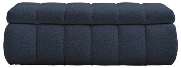 -25 % Dny MOMENTI– Bobochic Paris Tmavě modrá bouclé lavice Mont-Blanc 144 cm s úložným prostorem