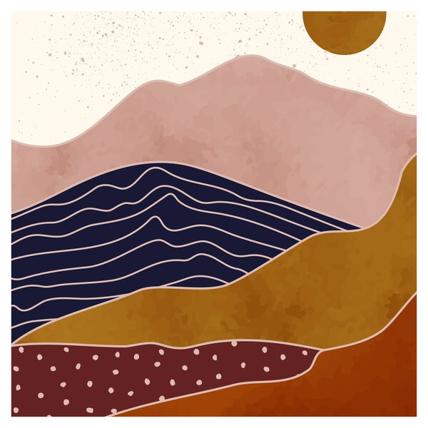 Obraz - Spacefrog design hory N⁰2 (30x30 cm)