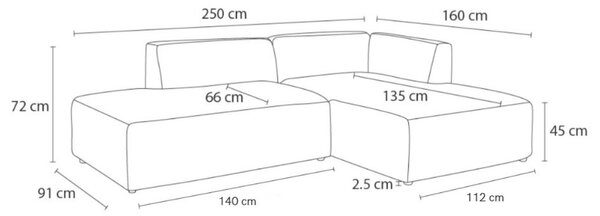 -25 % Dny MOMENTI– Bobochic Paris Světle šedá bouclé rohová pohovka Megeve 250 cm, levá