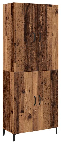 Vysoký bufet 2 ks Staré dřevo 69,5 x 34 x 180 cm 3394569