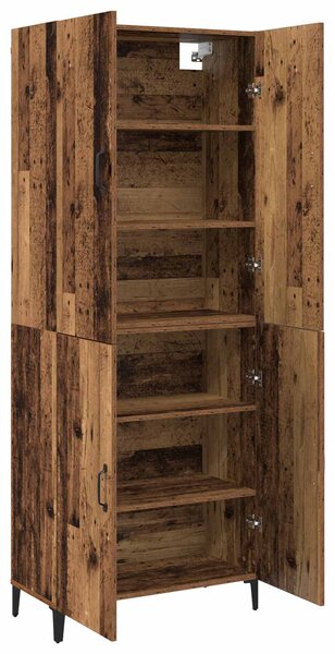 Vysoký bufet 2 ks Staré dřevo 69,5 x 34 x 180 cm 3394569