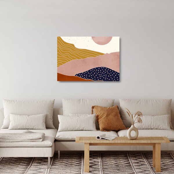 Skleněný obraz - Spacefrog design hory N⁰3 (70x50 cm)