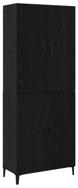 Vysoký bufet 2 ks Černý dub 69,5 x 34 x 180 cm Kompozitní dřevo 3394571