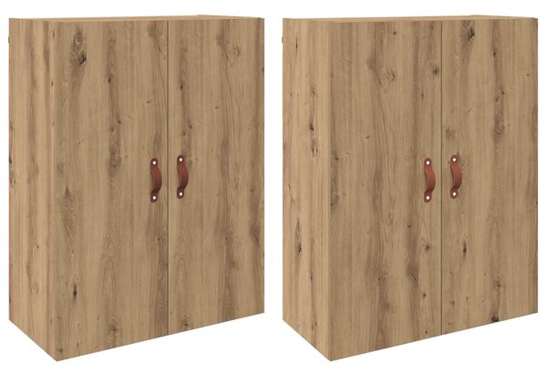 Nástěnná skříň 2 ks Artisanový dub 69,5 x 34 x 90 cm 3394573
