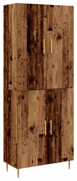 Vysoký bufet Staré dřevo 69,5 x 34 x 180 cm Kompozitní dřevo 3394578
