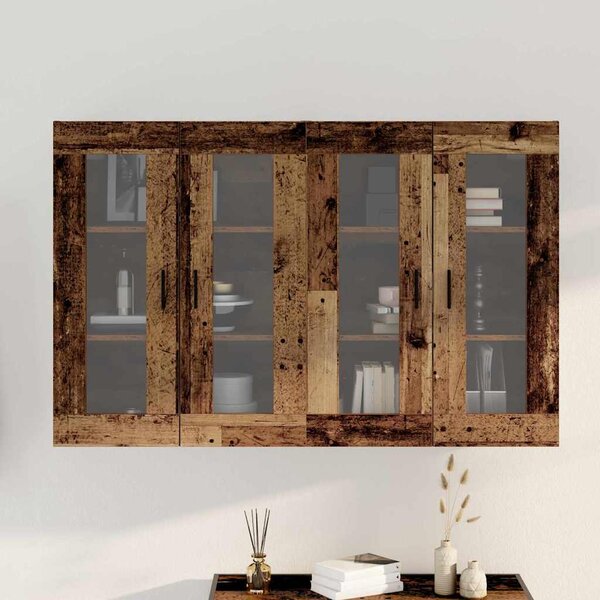 Nástěnné skříňky 2 ks Staré dřevo 69,5 x 34 x 90 cm 3394581