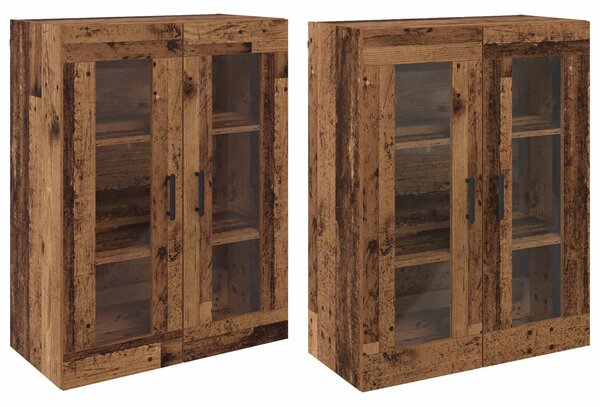 Nástěnné skříňky 2 ks Staré dřevo 69,5 x 34 x 90 cm 3394584