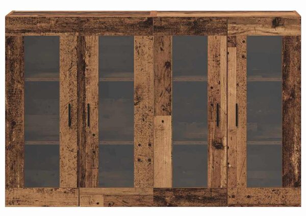 Nástěnné skříňky 2 ks Staré dřevo 69,5 x 34 x 90 cm 3394581