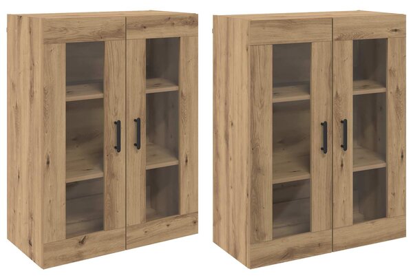 Nástěnné skříňky 2 ks dub artisan 69,5 x 34 x 90 cm 3394585