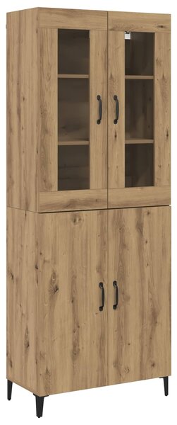 Vysoký bufet 2 ks Artisanový dub 69,5 x 34 x 180 cm 3394588