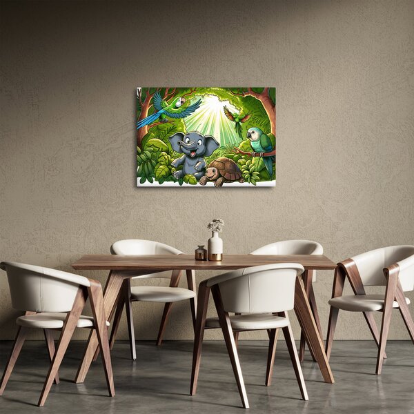 Obraz - Veselá zvířátka (70x50 cm)