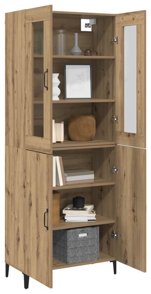 Vysoký bufet 2 ks Artisanový dub 69,5 x 34 x 180 cm 3394588