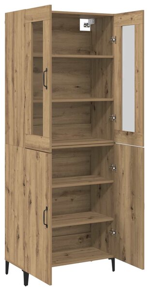 Vysoký bufet 2 ks Artisanový dub 69,5 x 34 x 180 cm 3394588