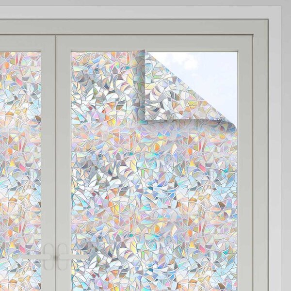 Statická Okenní Fólie Transparentní 90 x 2000 cm PVC 3394725