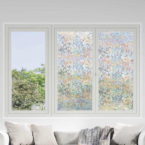 Statická Okenní Fólie Transparentní 90 x 2000 cm PVC 3394725