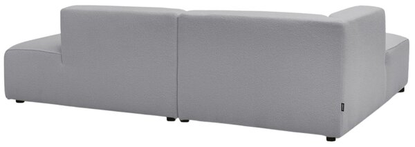 -25 % Dny MOMENTI– Bobochic Paris Světle šedá bouclé rohová pohovka Megeve 250 cm, levá