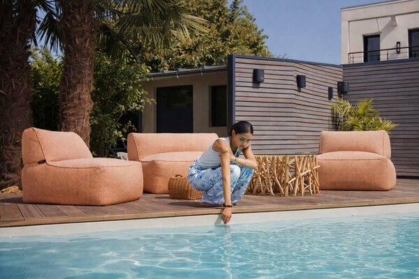 -25 % Dny MOMENTI– Bobochic Paris Oranžové zahradní křeslo Riviera