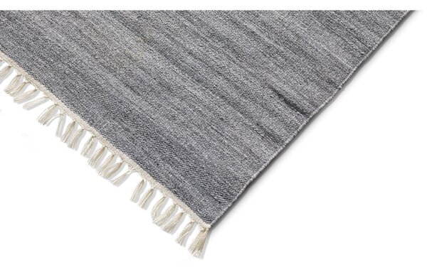 Tmavě šedý venkovní koberec z recyklovaného plastu Universal Liso, 160 x 230 cm