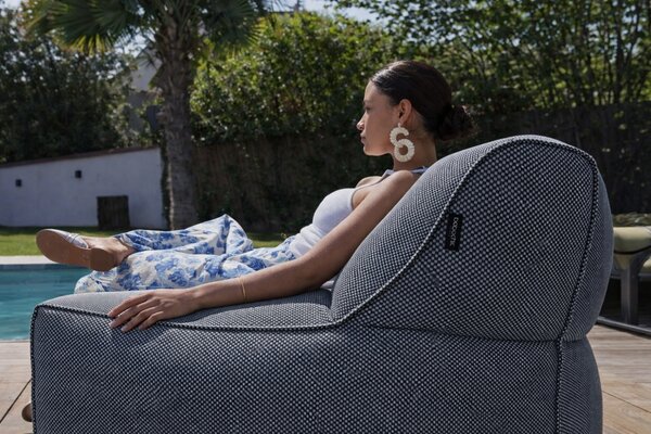 -25 % Dny MOMENTI– Bobochic Paris Černé zahradní křeslo Riviera