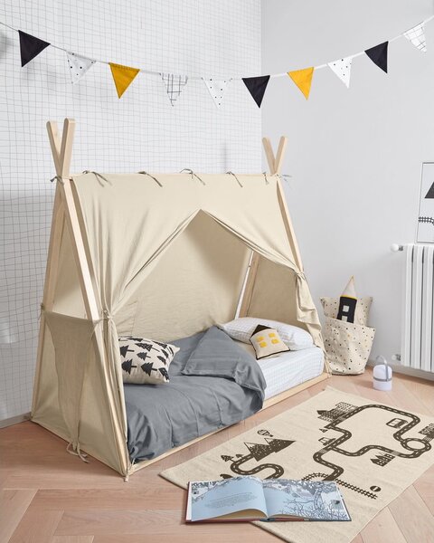 Dětská postel v přírodní barvě 70x140 cm Maralis Teepee – Kave Home