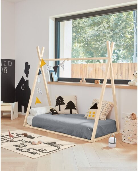 Dětská postel v přírodní barvě 70x140 cm Maralis Teepee – Kave Home