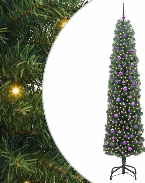 Umělý vánoční stromeček Zelená 240 cm PVC, ocel a plast 3394975