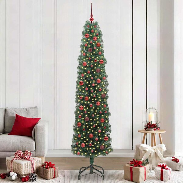 Umělý vánoční stromeček Zelená 240 cm PVC, ocel a plast 3394969