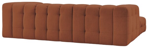 -25 % Dny MOMENTI– Bobochic Paris Terakotově oranžová rohová pohovka Cloud 288 cm, levá