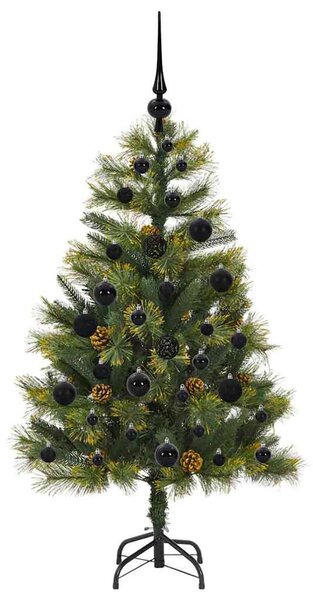 Umělý sklopný vánoční stromeček s kužely Zelená 120 cm 3395072
