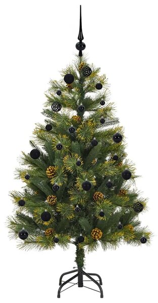 Umělý sklopný vánoční stromeček s kužely Zelená 150 cm 3395081