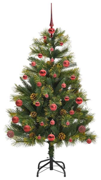 Umělý sklopný vánoční stromeček s kužely Zelená 150 cm 3395080