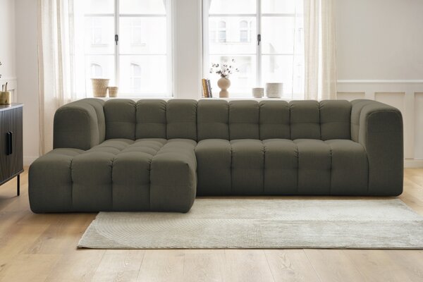 -25 % Dny MOMENTI– Bobochic Paris Zelená rohová pohovka Cloud 288 cm, levá