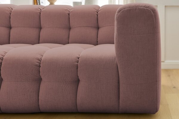 -25 % Dny MOMENTI– Bobochic Paris Růžová rohová pohovka Cloud 288 cm, levá
