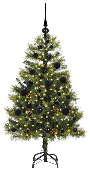Umělý sklopný vánoční stromeček s kužely Zelená 120 cm 3395072